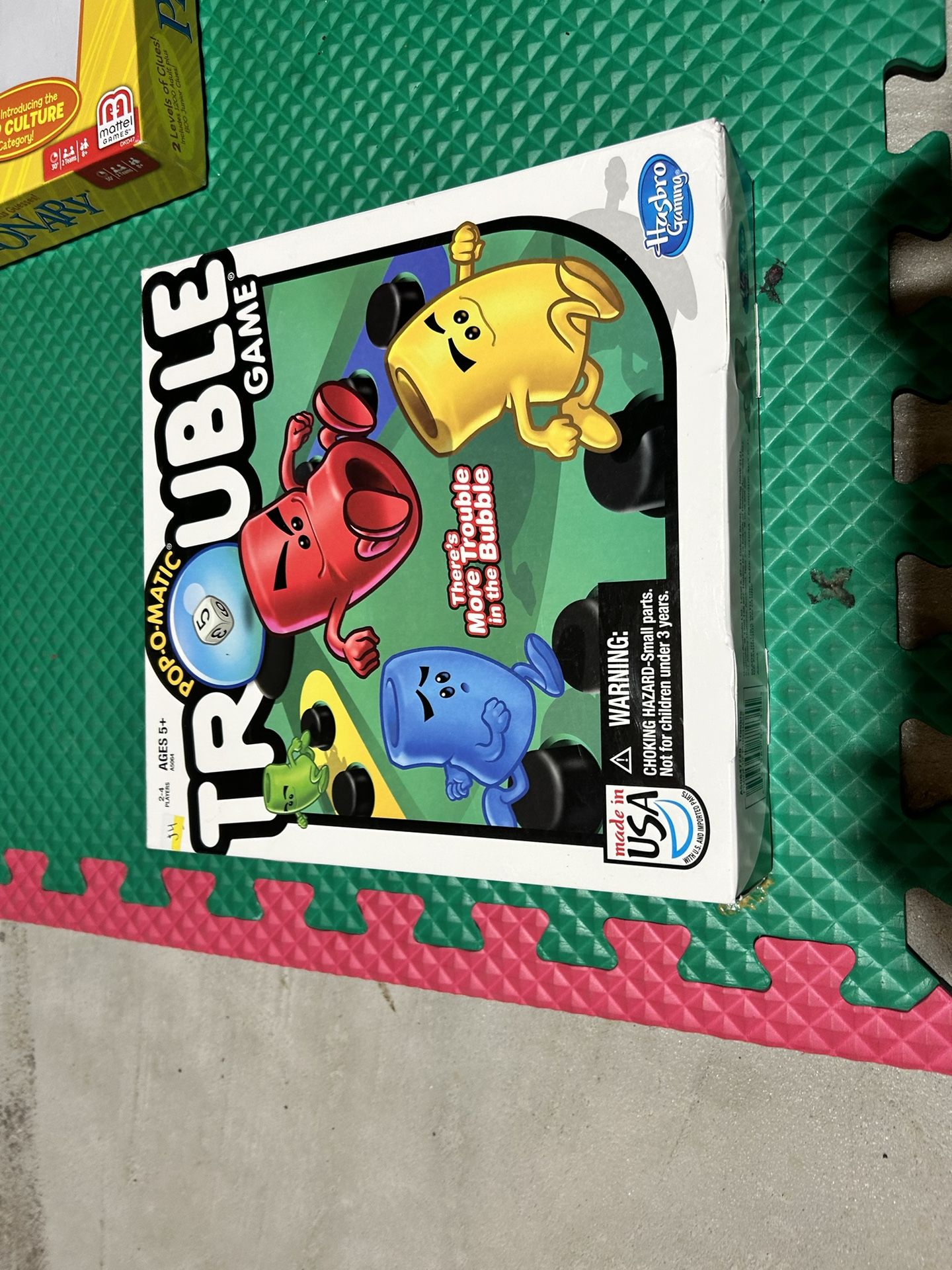 Trouble board game (opened)