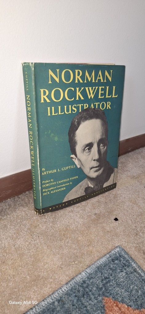 Autographed Norman Rockwell Illustration Book