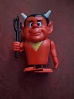 Vintage Ben Cooper 1984 Spooky Devil Wind-Up Toy Figure