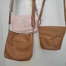 Thirty One Faux Leather Crossbody Purses