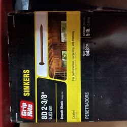 Grip Rite Coated  SINKERS 8D 2-3/8” 5LBS 648 Pcs 