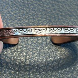 Women’s Copper And Silver Cuff 