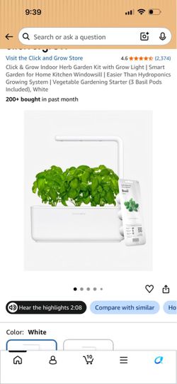 Click & Grow 3  Smart Indoor Herb Garden Kit