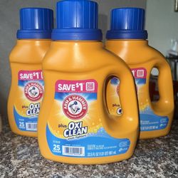 Arm And Hammer Plus Oxi Clean Detergent 32.5oz Set