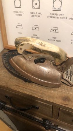 Vintage decor iron and stand