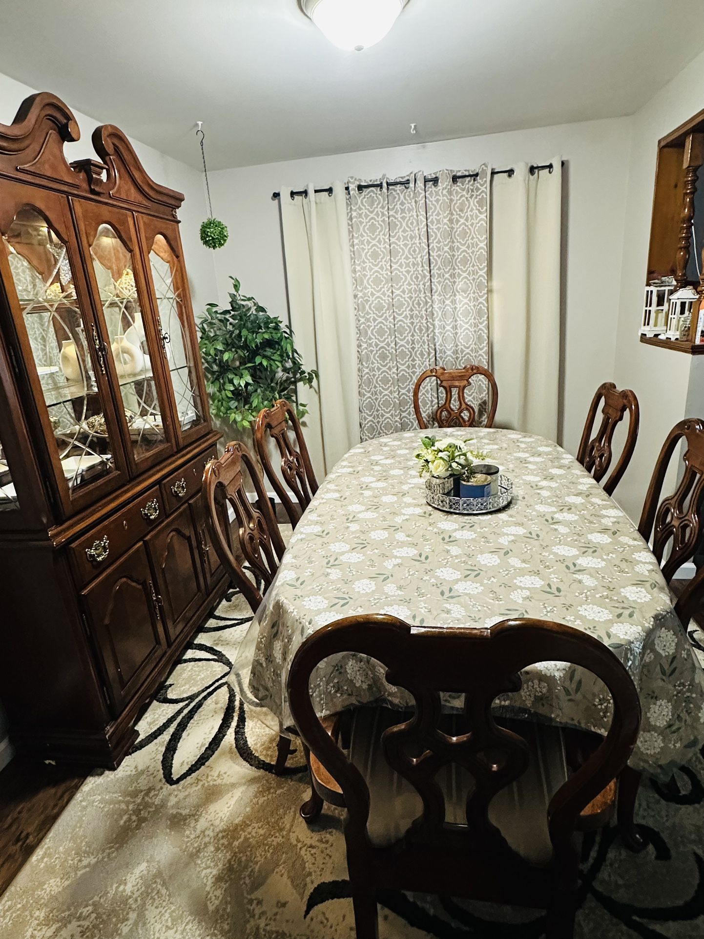 Dining Table Set With China Cabinet