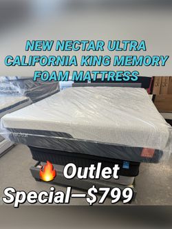 NEW NECTAR ULTRA CALIFORNIA KING MEMORY FOAM MATTRESS