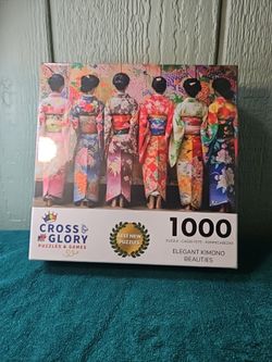 Cross & Glory Elegant Kimono Beauties 1000 Piece Artistic Jigsaw Puzzle