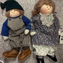 Handmade Set of  Little Souls Dolls