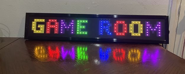 Game Room  Wall Led Sign 