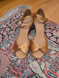 Gold Dance Shoes, Size 9