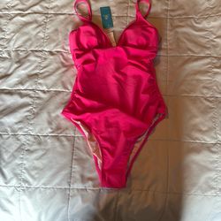Woman’s Cupshe hot pink Bathing suit. Small.