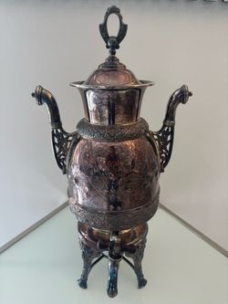 Meridan Britannia Co victorian aesthetic movement coffee urn