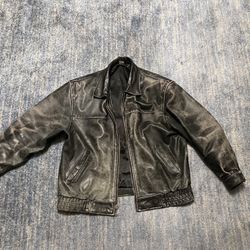 Men’s Real Leather Jacket 4.8 Pounds L/Xlarge