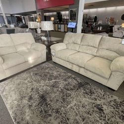 JH - Simple Joy Sofa and Loveseat - Ashley Living Room Only $39 initial then take it home