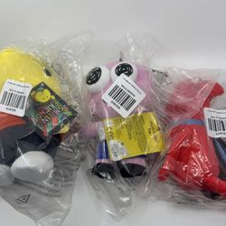 Smiling Friends Adult Swim Jazwares Pim, Charlie, & Allan 8" Plush SET OF 3