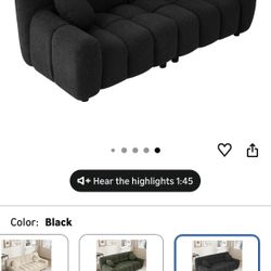 Modern Boucle Sofa Couch, Comfy Deep Seat Teddy Cloud Couch, 72.8" Upholstered Cozy Sherpa 2 Seater Couches with Pillows, Oversized Loveseat Sofa for 