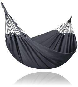 New Extra Large 2 Person Hammock for Camping, Dark Gray
