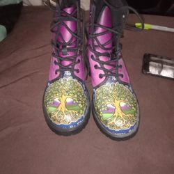 Tree Of Life By Inneratworld Size 6 Women's Boot 