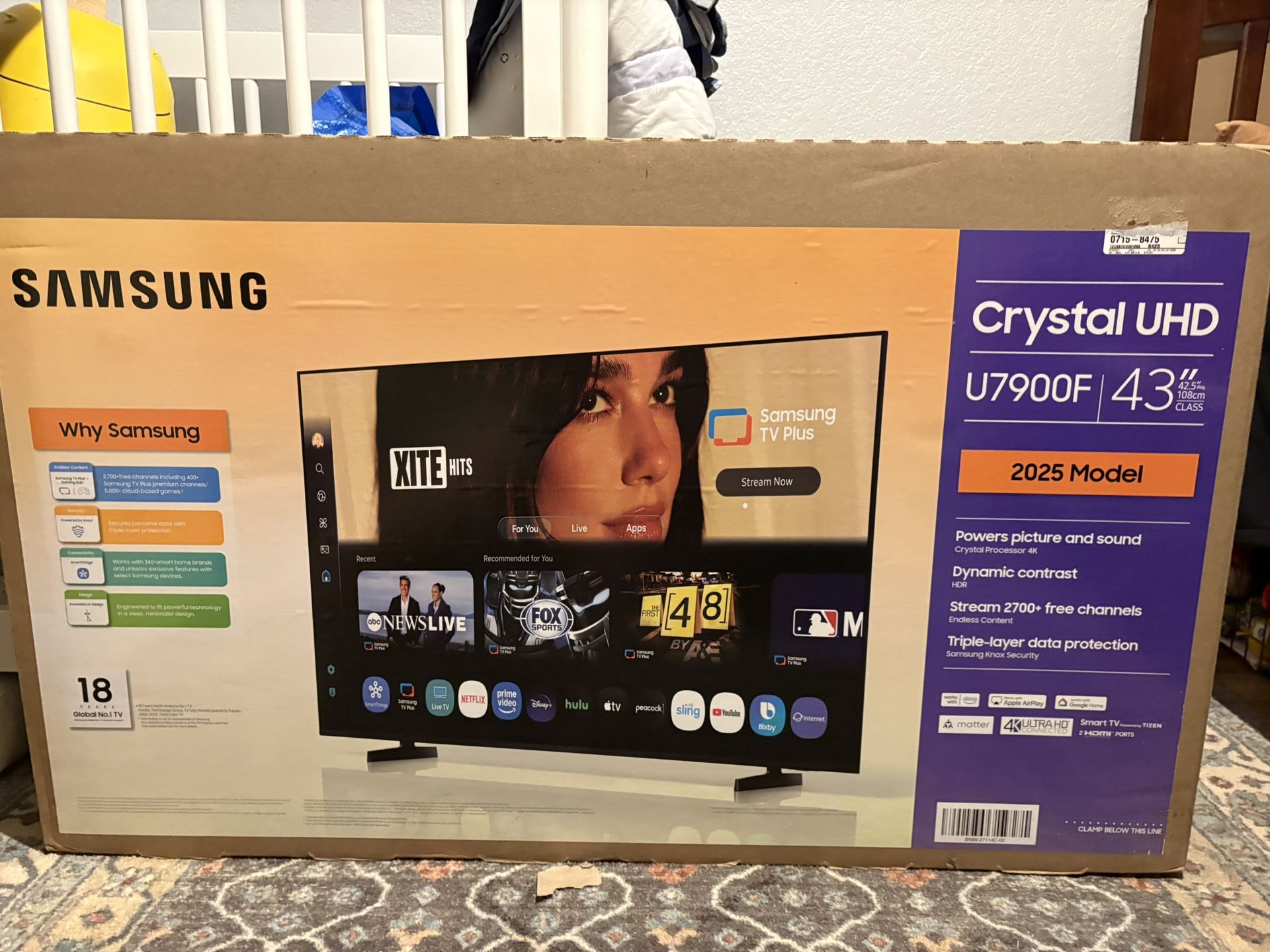Samsung 43” SMART TV brand New