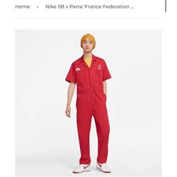 Nike SB Parra Olympics France 🇫🇷 Skate Coveralls Size S Fits Like a Size M