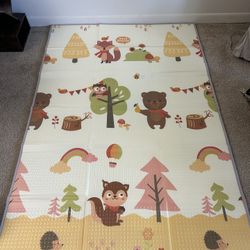 Baby Play Mat, 74 x 50 Inch Play Mat Perfect for Use Baby Playpen