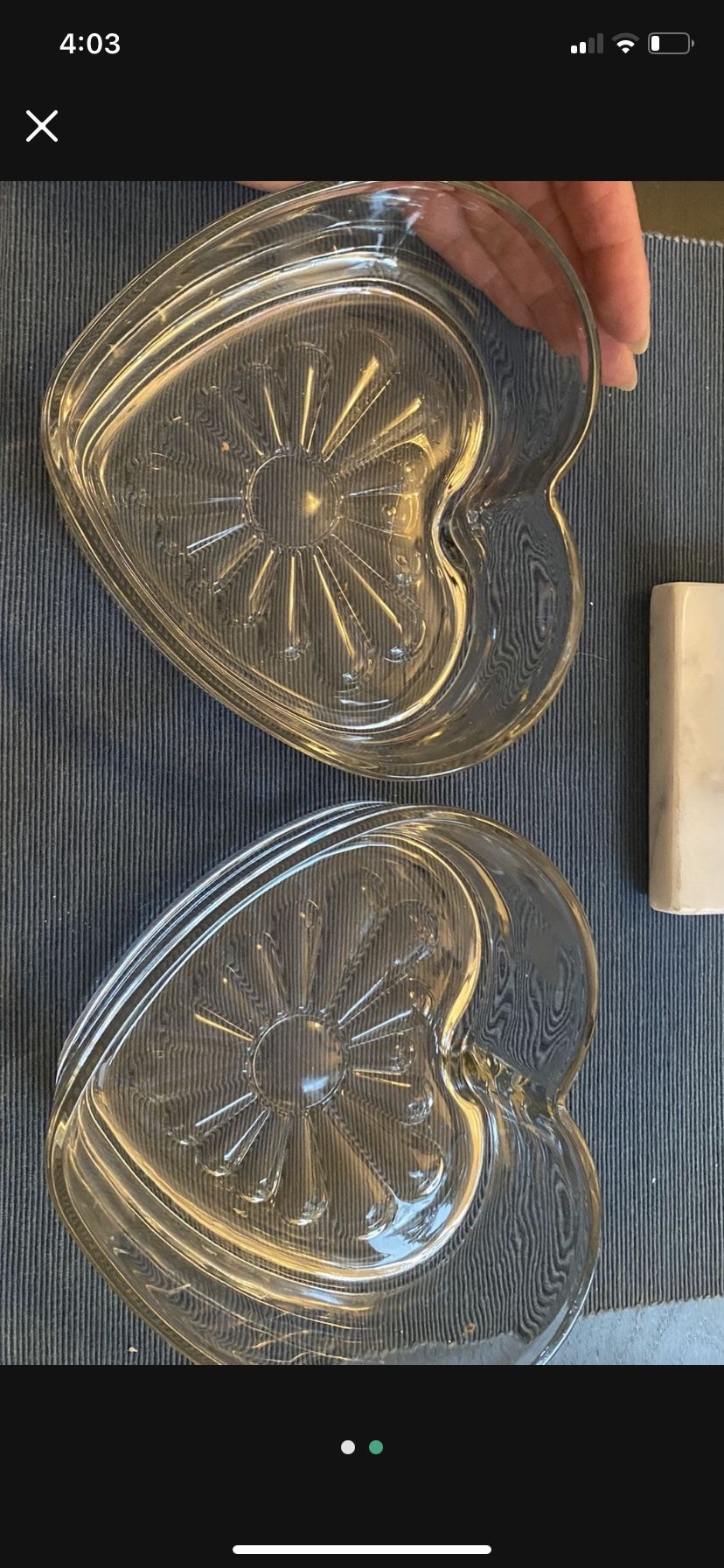 Glass Heart Bowls | Wedding Or Bridal Shower