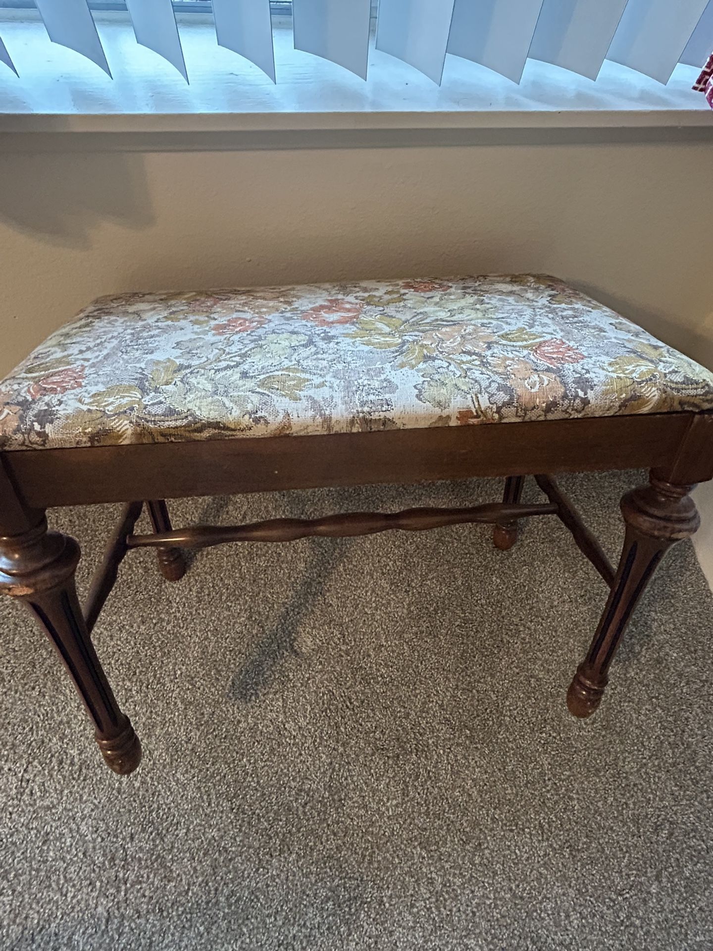 Side Stool With Cushion On Top
