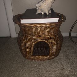 Cat House Rattan Table 