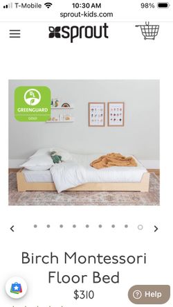 Toddler Bed (FRAME ONLY) - Convertible Montessori floor bed