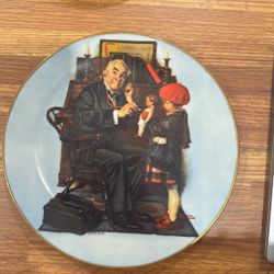 Norman Rockwell The Doctor And The Doll Plate
