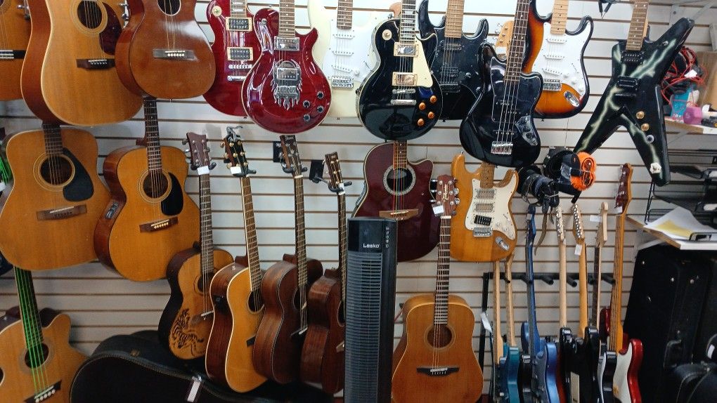 Acoustic, Electric And Classical Guitars, Amps, Pedals, Speakers And Accessories