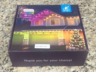 100FT Permanent Outdoor LED Lights – Smart App + Remote – Color Changing