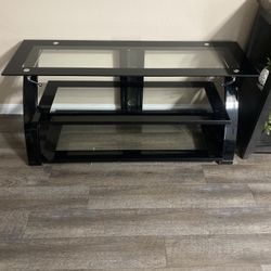 Glass Black TV Stand 