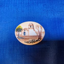 Beautiful Small Pottery Hand Painted Box