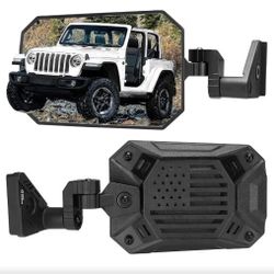 JOYTUTUS Mirrors Doors Off Compatible with Wrangler JL Gladiator JT 2018-2026, Wrangler JL Side Mirrors with Doors Off Wider View No Vibrate & Wobble 