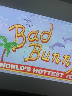 badbunny stickers and apparel