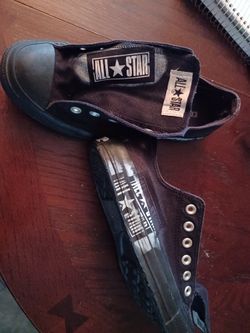 Black Stencil Converse Shoes Great Condition!!!