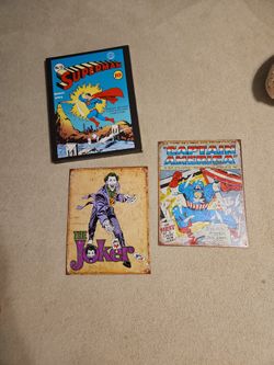 Marvel And DC Character Metal Wall Pictures