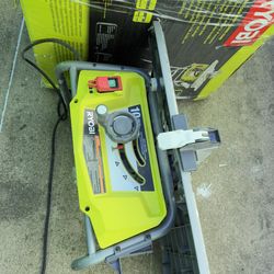 RYOBI 15 Amp 10 in. Compact Portable Corded Jobsite Table Saw with Folding Stand