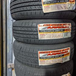 BRAND NEW SET (4) 175 70 14 ALL SEASON TIRES !!!