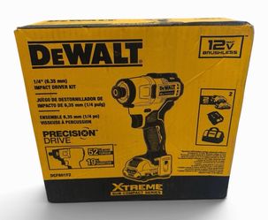 DEWALT DCF801F2 12V Brushless 1/4 in Impact Driver Kit, 2x 2Ah, Case
