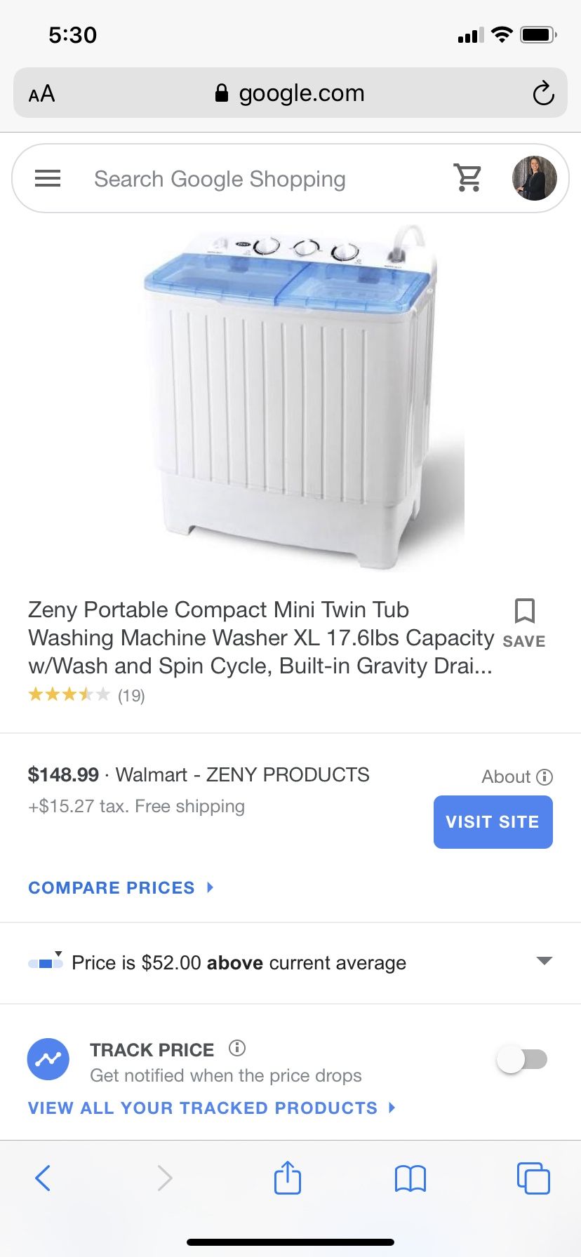 Zeny Portable Mini Twin Tub Washing Machine