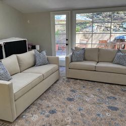 West Elm Harris Sofa – Two Piece - Sand Color