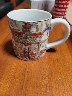 Williams Sonoma porcelain holiday mug