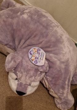 Like a pillow, bear,purple size big