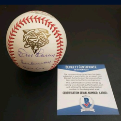 Don Larsen numbered edition signed ball. Beckett certified