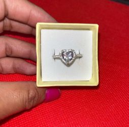 925 sterling silver heart ring