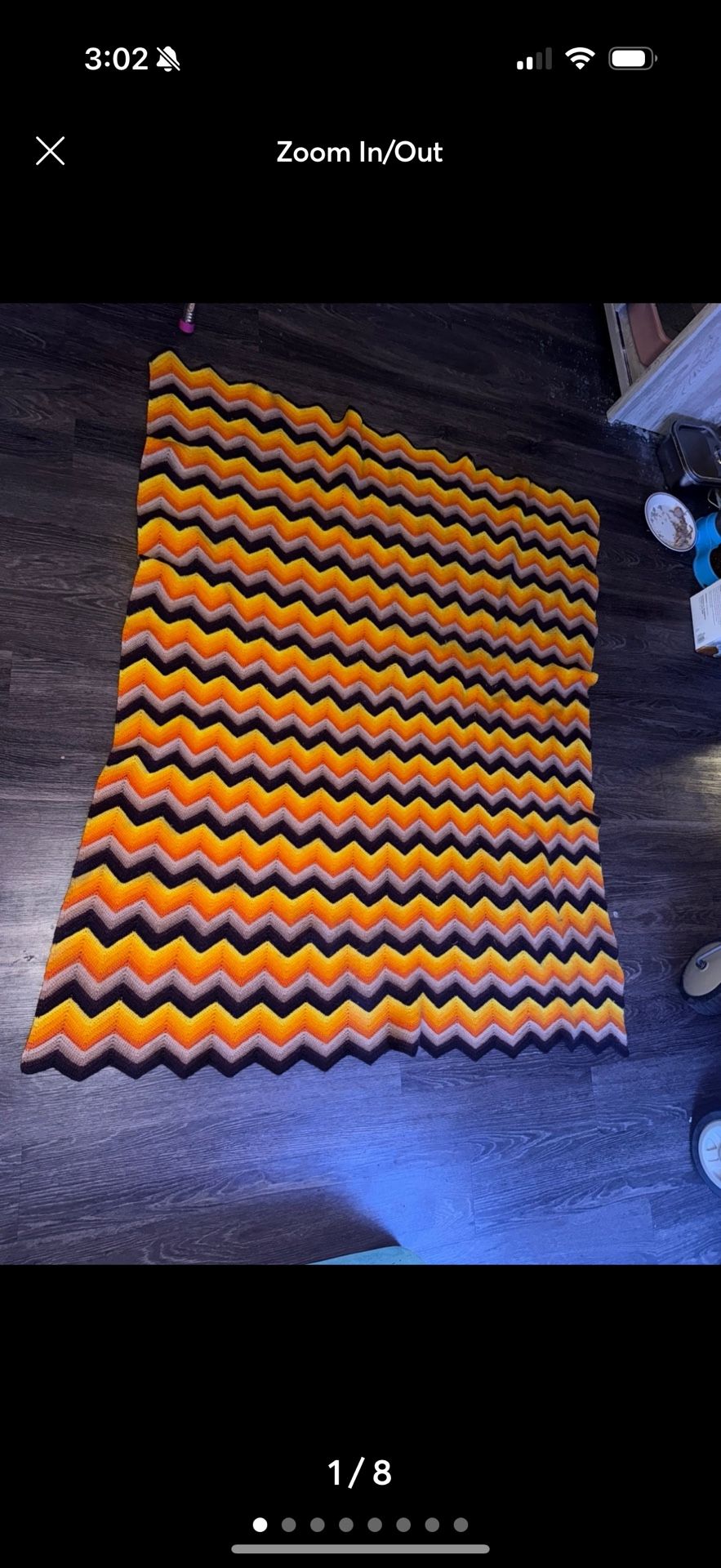 Vintage Afghan Crochet Blanket
