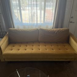 Gold Velvet Couch